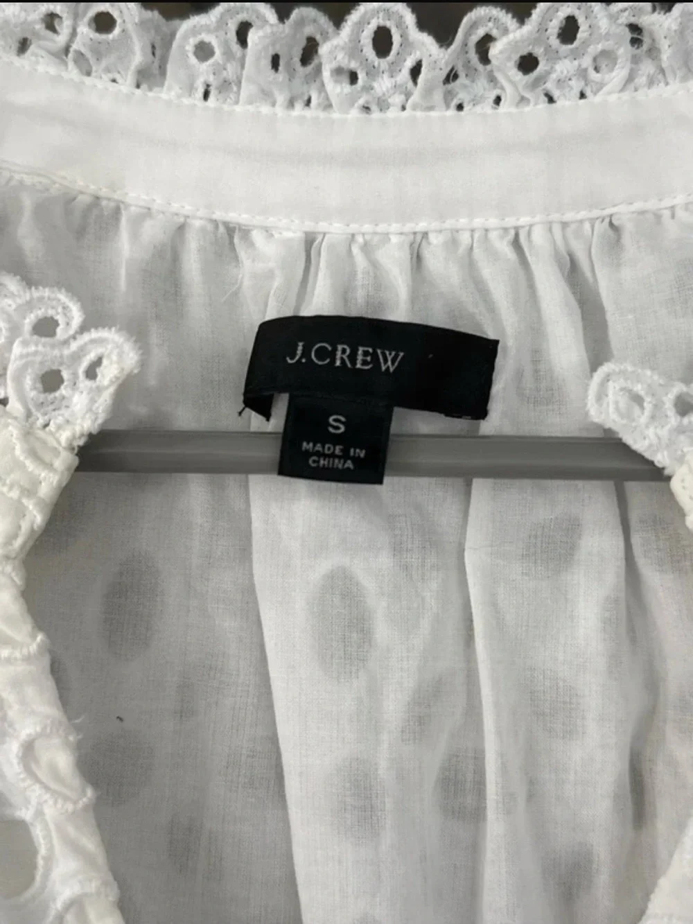 J. Crew neck ruffle breezy
